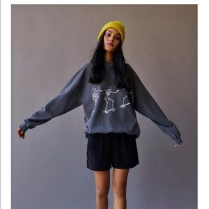Project social T skateboard skeletons sweatshirt. From urban Outfitters Size S/M